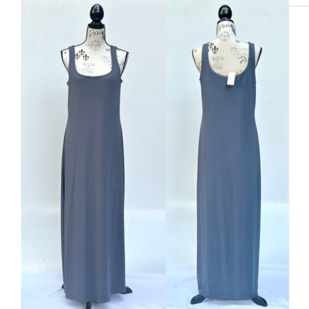Vintage Banana Republic Gray Maxi Sheath Dress XL